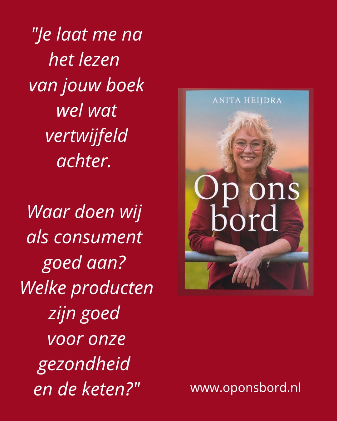 Reacties Op ons bord